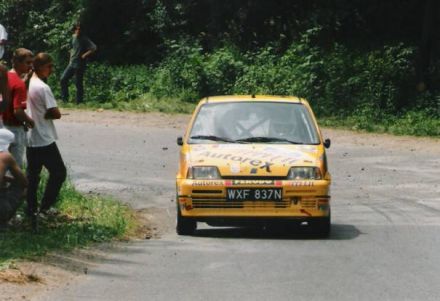 Jacek Sikora i Marek Kaczmarek - Fiat Cinquecento Sporting.
